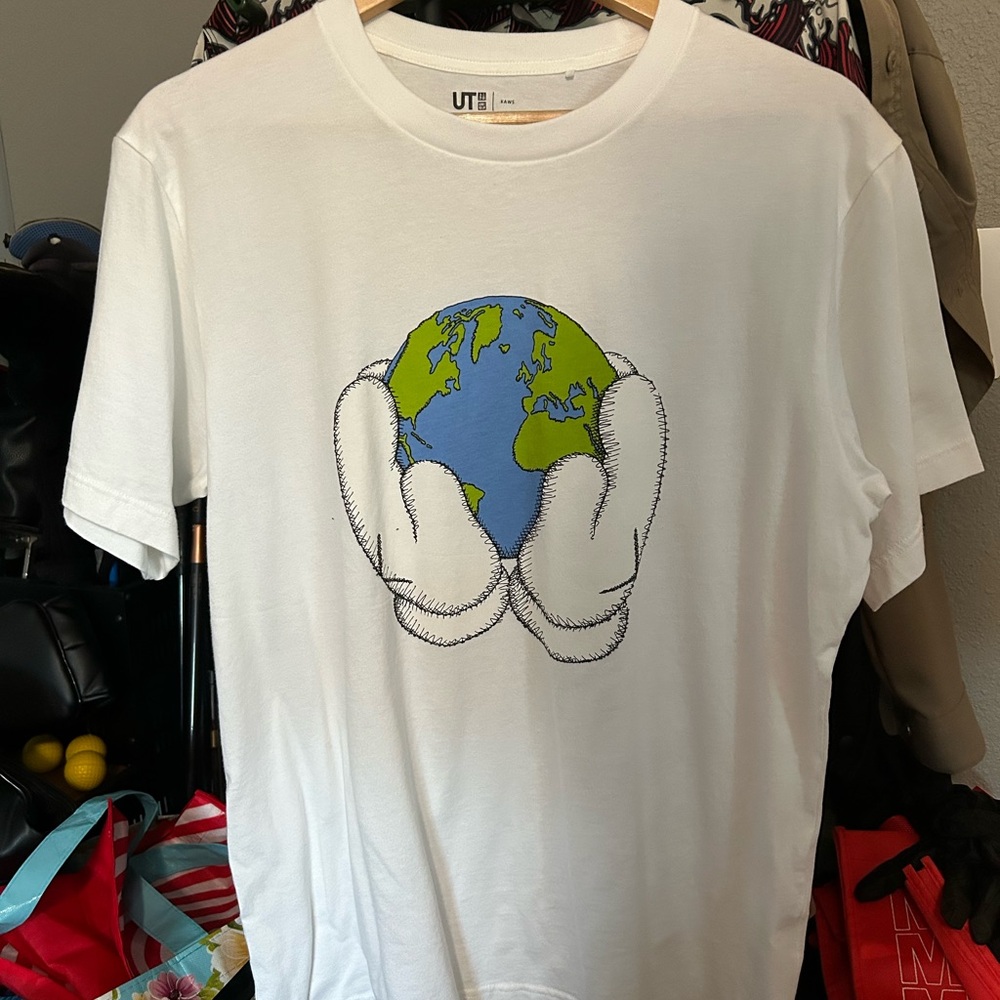 Kaws X uniqlo peace for all tee